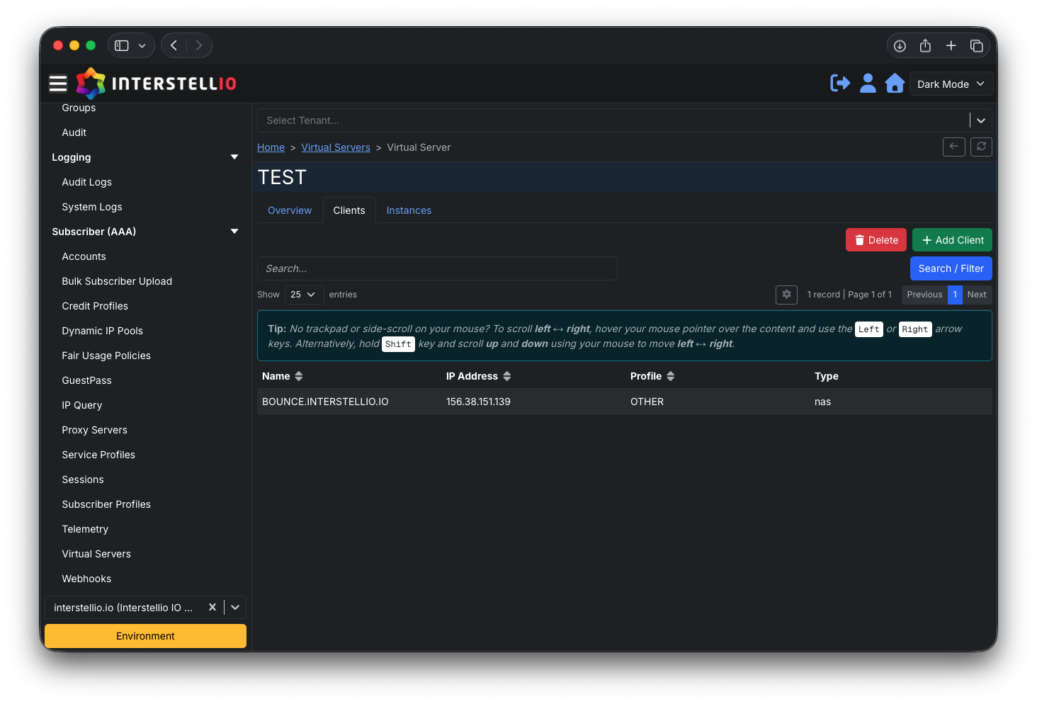 Virtual AAA Instances & Scale